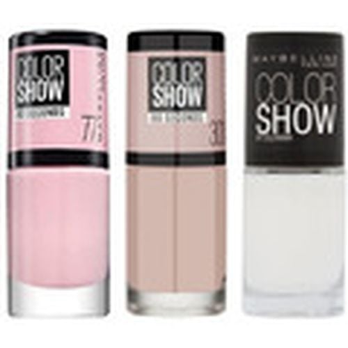 Esmalte para uñas Set of 3 Colorshow Nail Polishes - 77 Nebline / 301 Lov para mujer - Maybelline New York - Modalova