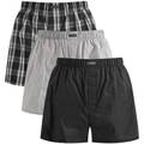 Boxer 3 Pack Woven Boxer Black para hombre - Calvin Klein Jeans - Modalova