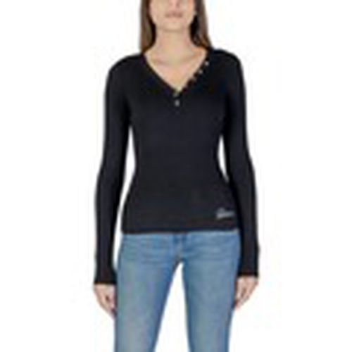 Camiseta manga larga LS KYLA RIB HENLEY W4BP51 KBCO2 para mujer - Guess - Modalova