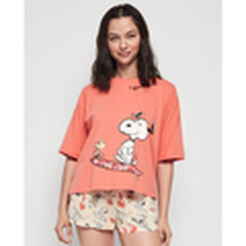 Pijama Pijama corto estampado Snoopy para mujer - Gisela - Modalova