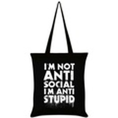 Maleta I'm Not Anti-Social I'm Anti-Stupid para mujer - Grindstore - Modalova