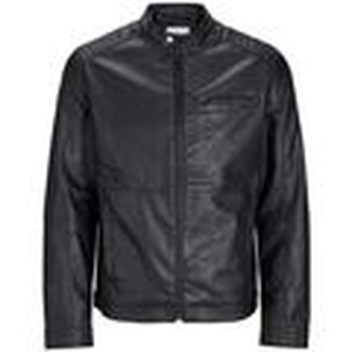 Chaquetas 12261196 DYLAN PU BIKER JACKET-BLACK para hombre - Jack & Jones - Modalova