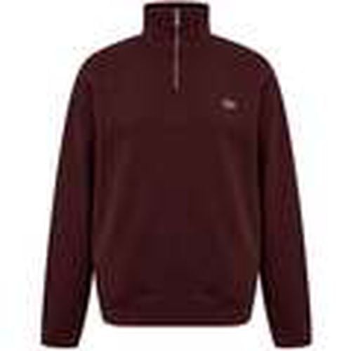 Jersey Quarter Zip High Neck Interlock Sweatshirt Bordeaux para hombre - Lacoste - Modalova