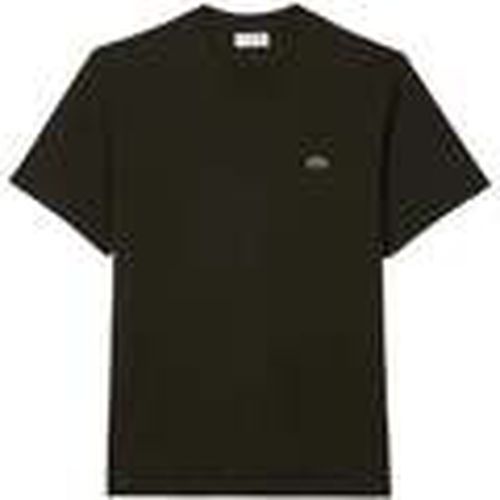 Tops y Camisetas Classic Fit Cotton T-Shirt Dark Khaki Green para hombre - Lacoste - Modalova