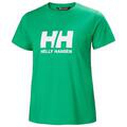 Tops y Camisetas W Hh Logo 2.0 Green 499 para mujer - Helly Hansen - Modalova