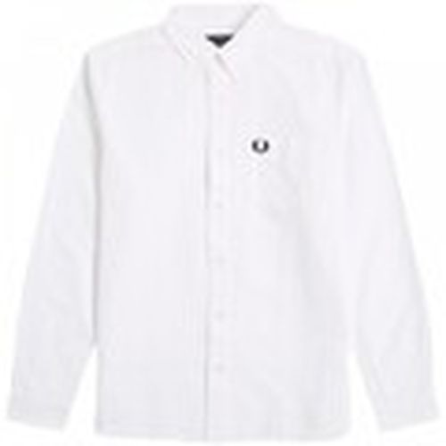 Camisa manga larga Oxford para hombre - Fred Perry - Modalova