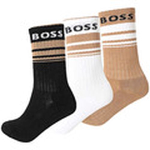 Calcetines altos Pack x3 QS raye para hombre - BOSS - Modalova