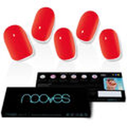 Set manicura Láminas De Uñas De Gel Crimson Red Premium Luxe Solid rojo para mujer - Nooves - Modalova