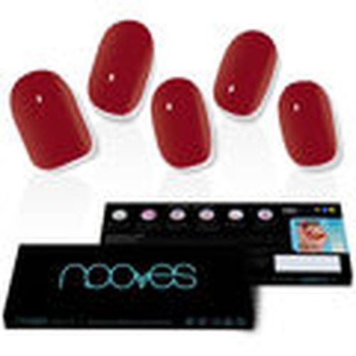 Set manicura Láminas De Uñas De Gel Midnight Rain Premium Luxe Solid rojo para mujer - Nooves - Modalova