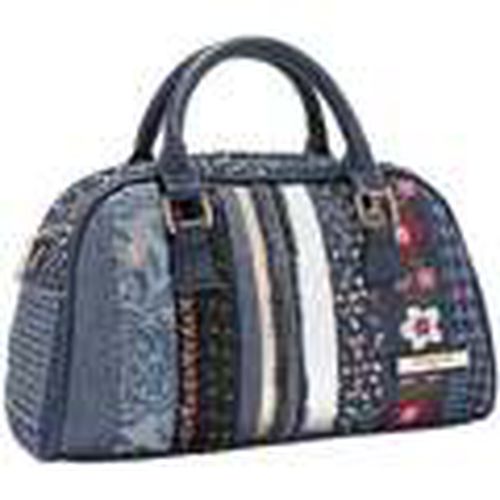 Bolso de mano BOLSO MINI BOWLING CON PARCHE FLORAL (AZUL) para mujer - Nicole Lee - Modalova