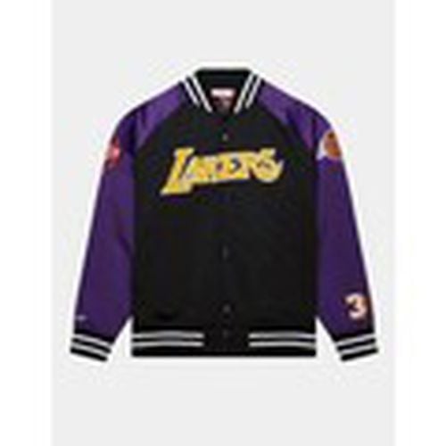 Chaquetas Chaqueta Satin LA Lakers M. Johnson Negra para hombre - Mitchell And Ness - Modalova