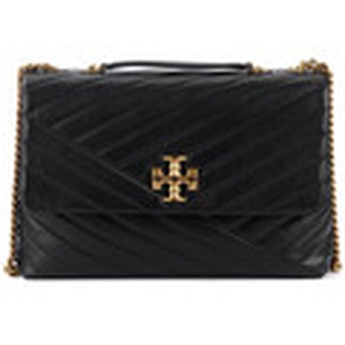 Bolso Bandolera mediana Kira de piel negra para mujer - Tory Burch - Modalova