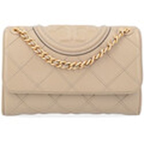 Bolso de mano Bolso Fleming pequeño en napa beige para mujer - Tory Burch - Modalova