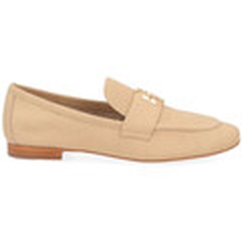 Zapatos Bajos Mocasín Eleanor de piel beige para mujer - Tory Burch - Modalova