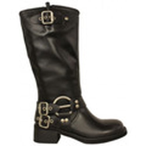 Botas bota biker con herrajes en piel para mujer - Noholita - Modalova