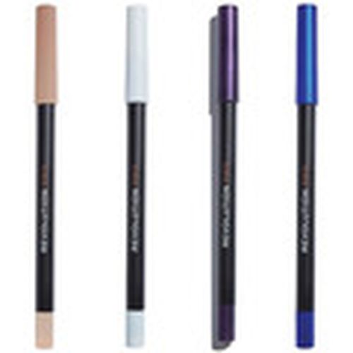 Eyeliner Set of 4 Supreme Pigment Gel Eyeliners - Nude Ivory/ Wh para mujer - Makeup Revolution - Modalova