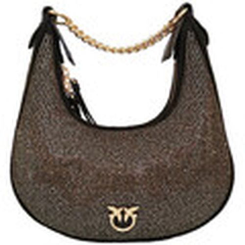 Bolso BAG MOD. BRIOCHE HOBO MINI FULL STRASS Art. 101433A159 para mujer - Pinko - Modalova