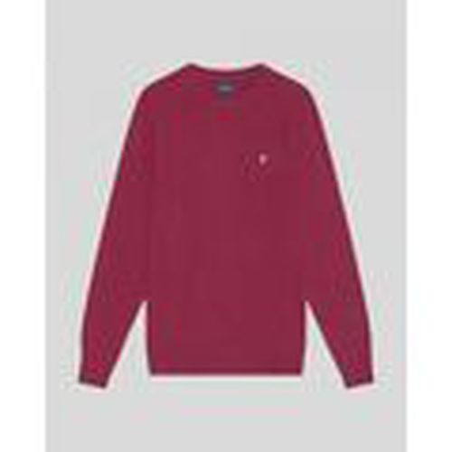 Jersey KN2114V LAMBSWOOL BLEND CREW-X318 RICH BURGUNDY para hombre - Lyle & Scott - Modalova