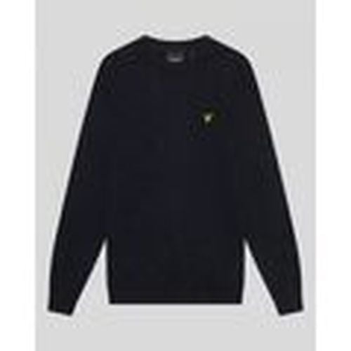 Jersey KN2114V LAMBSWOOL BLEND CREW-Z56 DARK NAVY MARL para hombre - Lyle & Scott - Modalova