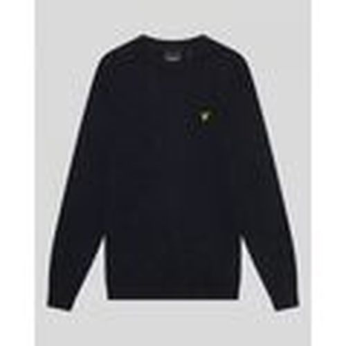 Jersey KN2114V LAMBSWOOL BLEND CREW-Z56 DARK NAVY MARL para hombre - Lyle & Scott - Modalova