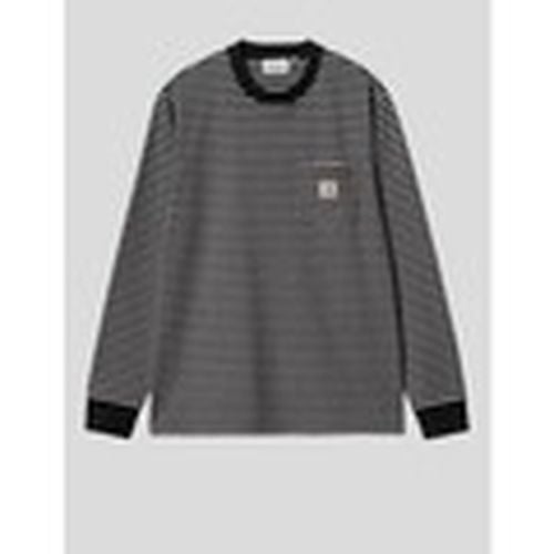 Camiseta CAMISETA VERNER LS TEE BLACK/DARK GREY HEATHER para hombre - Carhartt - Modalova