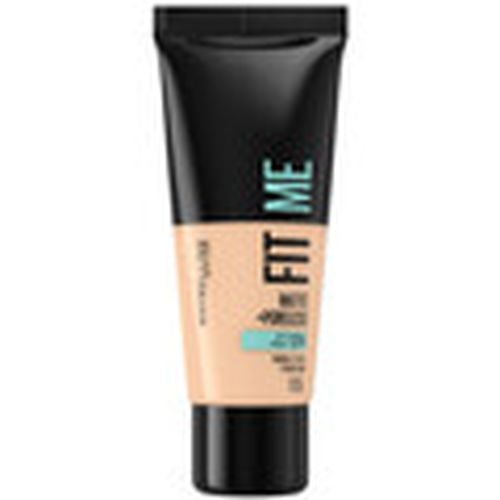 Base de maquillaje Fit Me Matte + Poreless Foundation - 105 Ivoire Naturel para mujer - Maybelline New York - Modalova