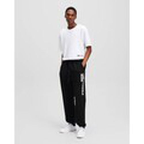 Pantalones A1M10001 TEXT LOGO SLIM para hombre - Karl Lagerfeld - Modalova