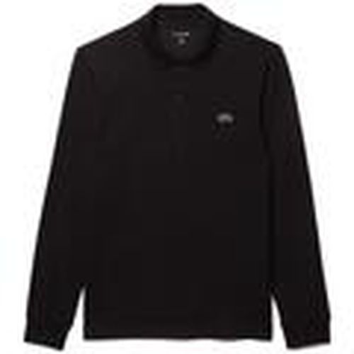 Tops y Camisetas Regular Fit Long Sleeve Cotton Blend Polo Shirt Black para hombre - Lacoste - Modalova