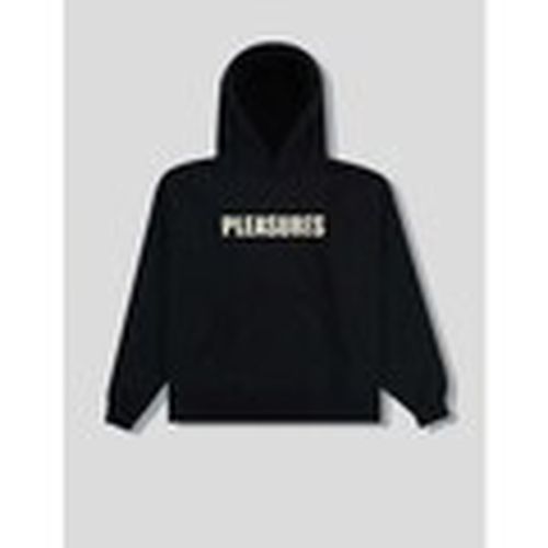 Jersey SUDADERA WAVE QUILTED HOODIE BLACK para hombre - Pleasures - Modalova