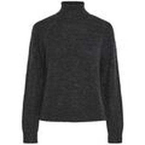 Jersey 17139792 JULIANA ROLLNECK-DARK GRAY MELANGE para mujer - Pieces - Modalova