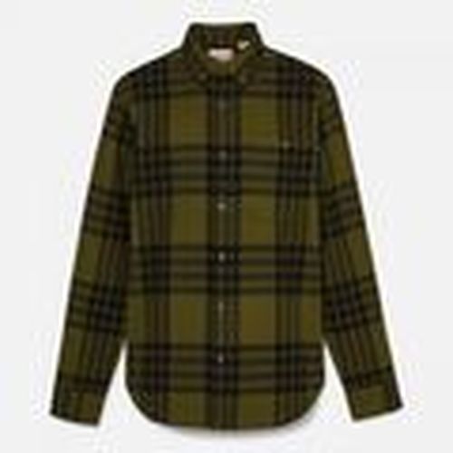 Camisa manga larga TB0A6V4X MIDWEIGHT FLANNEL CHECK-C681 DARK OLIVE YD para hombre - Timberland - Modalova