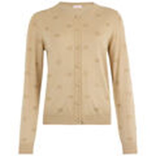 Chaqueta de punto Cárdigan con logotipo y strass para mujer - Liu Jo - Modalova