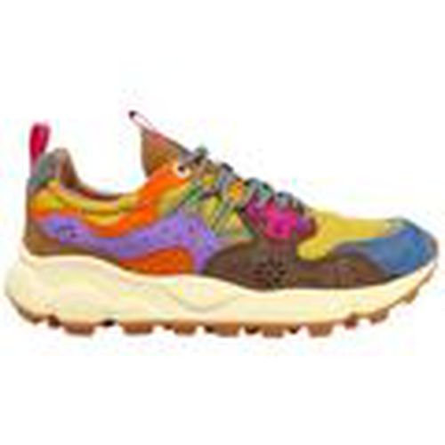 Deportivas Moda Zapatillas Yamano 3 Light Blue/Yellow/Brown para mujer - Flower Mountain - Modalova