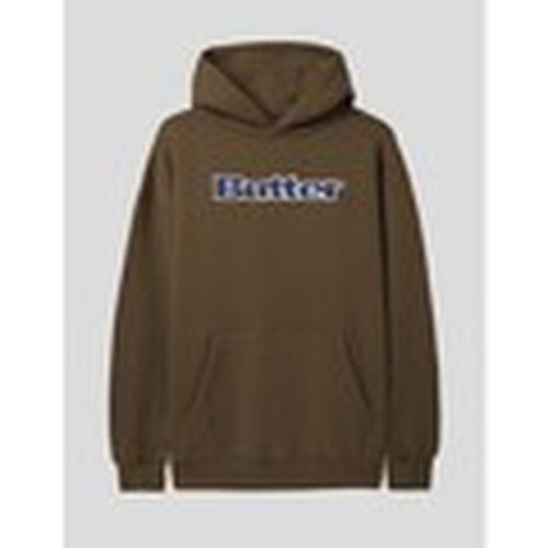 Jersey SUDADERA LOGO DENIM APPLIQUE P-O HOODIE BROWN para hombre - Butter Goods - Modalova