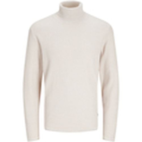 Jersey 12259310 JJECOOPER KNIT ROLL NECK OATMEAL para hombre - Jack & Jones - Modalova