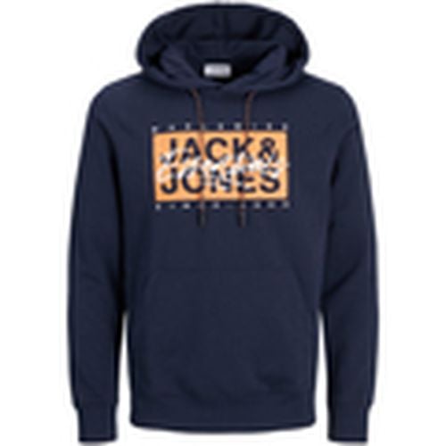 Jersey 12268440 JJCOLTON SWEAT HOOD SKY CAPTAIN para hombre - Jack & Jones - Modalova