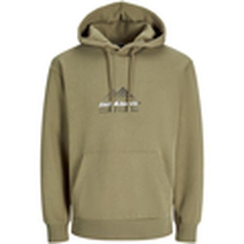 Jersey 12266908 JCOLIMA LOGO SWEAT HOOD BF SILVER SAGE para hombre - Jack & Jones - Modalova