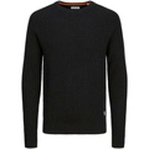 Jersey 12258471 JJPANNEL KNIT CREW NECK AW24 BLACK para hombre - Jack & Jones - Modalova