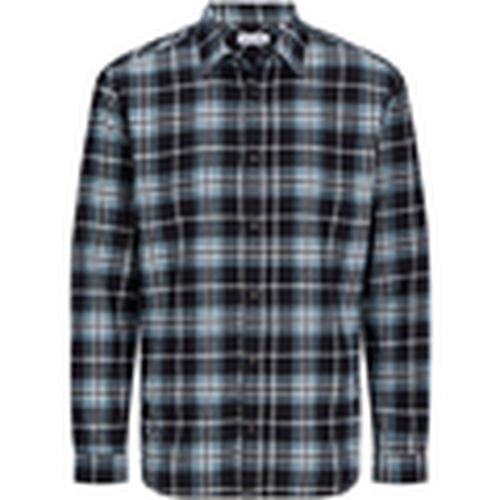 Camisa manga larga 12258429 JJJOSHUA FALL FLANNEL SHIRT LS GOBLIN BLUE para hombre - Jack & Jones - Modalova