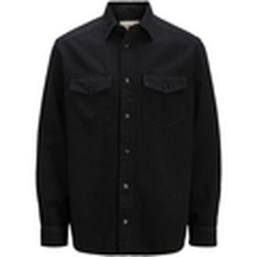 Camisa manga larga 12275137 JPRBLUBRUCE DENIM L/S SHIRT BLACK para hombre - Jack & Jones - Modalova