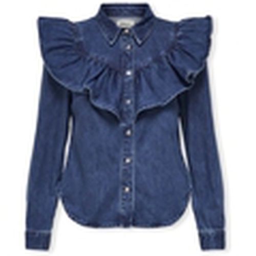 Blusa Noos Indigo Shirt - Dark Blue Denim para mujer - Only - Modalova