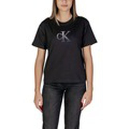 Camiseta EMBROIDERED MONOLOGO J20J224798 para mujer - Calvin Klein Jeans - Modalova