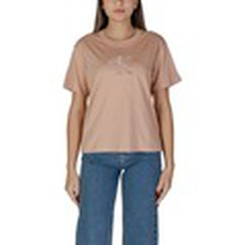 Camiseta EMBROIDERED MONOLOGO J20J224798 para mujer - Calvin Klein Jeans - Modalova