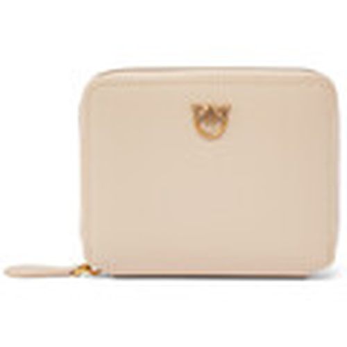 Cartera Cartera cuadrado de piel beige con cremallera para mujer - Pinko - Modalova