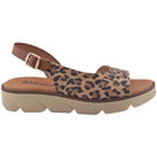 Sandalias Sandalias de piel animal print para mujer - Blusandal - Modalova