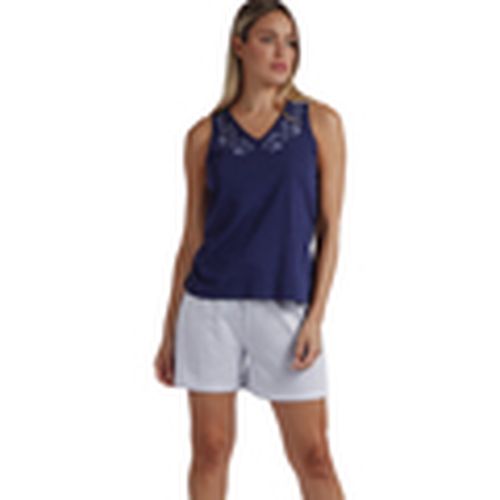 Pijama Pantalones cortos de pijama camiseta tirantes Blue And Bleu para mujer - Admas - Modalova