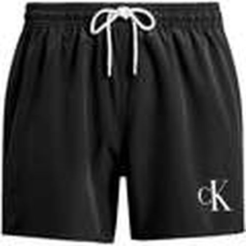 Bañador CK Monogram Swim Shorts Black para hombre - Calvin Klein Jeans - Modalova