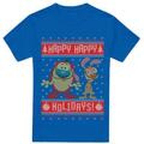 Camiseta Happy, Happy Holidays para hombre - Ren & Stimpy - Modalova