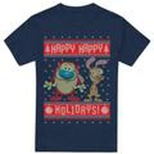 Camiseta Happy, Happy Holidays para hombre - Ren & Stimpy - Modalova