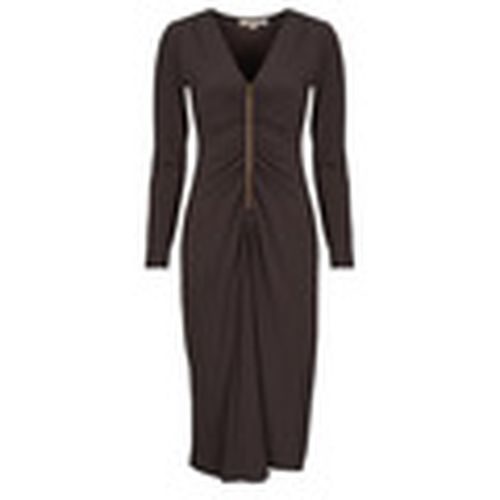 Vestido largo ZIP LS CF RUCH MIDI DRS para mujer - MICHAEL Michael Kors - Modalova